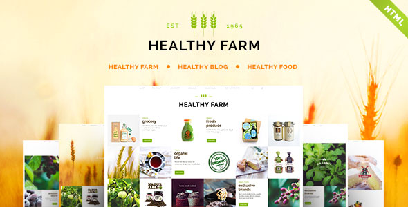 Healthy Farm - Food & Agriculture Site Template