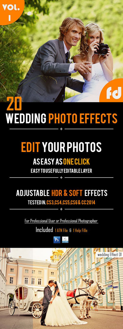 20 Wedding Photo Effects