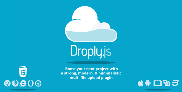 Droply.js - PHP minimalist responsive file uploader